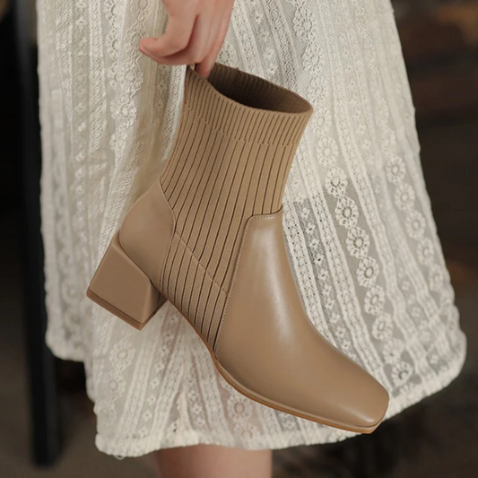 Dallas Bota Femenina Texana Western – Caña Corta con Malla